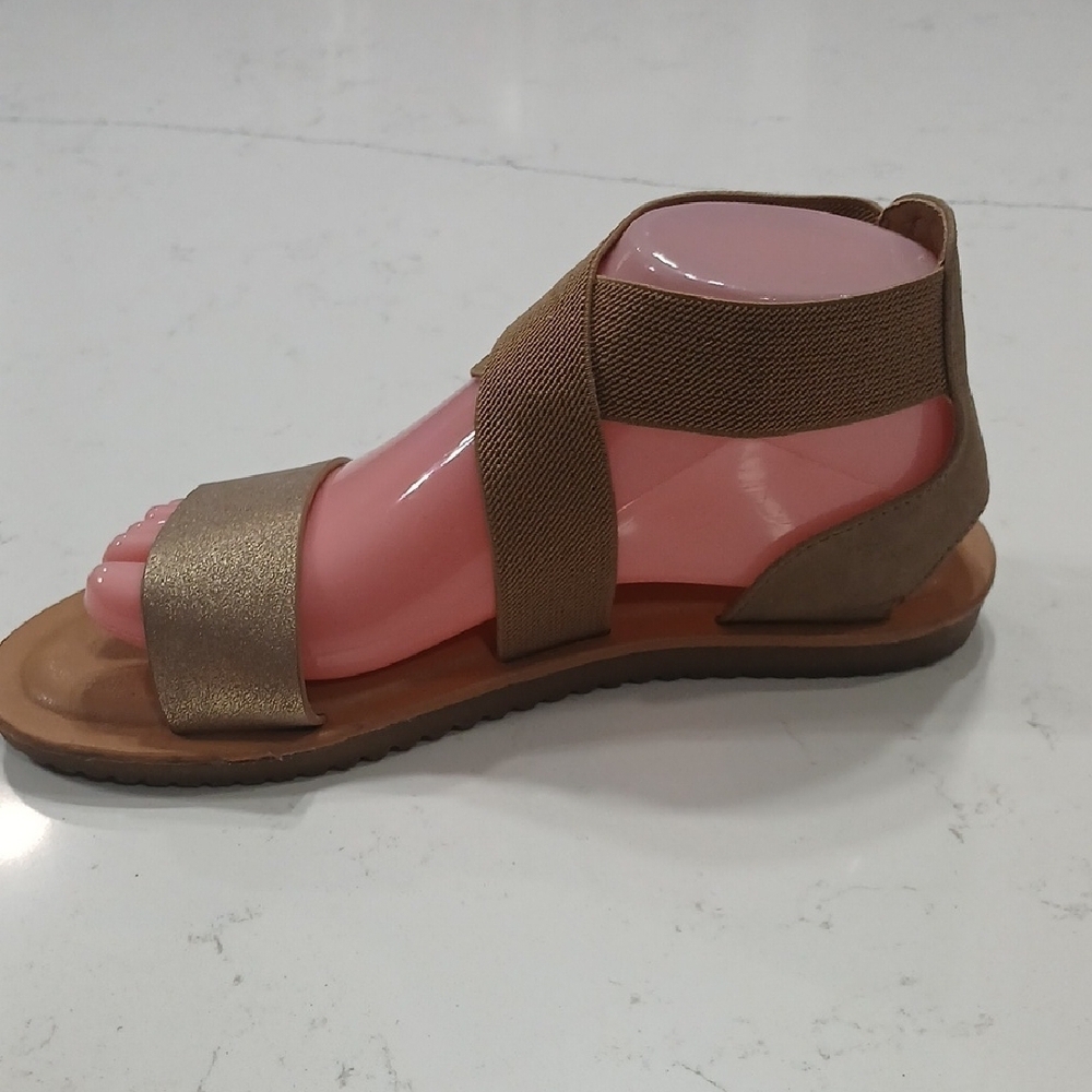 Cushionaire Memory Foam Brown Strappy Sandals Sz 8.5M Gentle Use - Picture 4 of 10